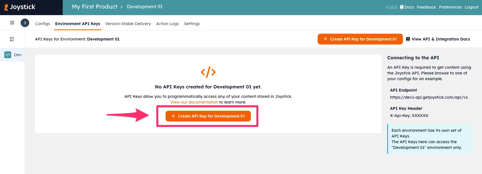 Створити API ключ